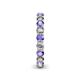 5 - Tiffany 3.00 mm Tanzanite and Lab Grown Diamond Eternity Band 