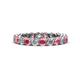 1 - Tiffany 3.00 mm Pink Tourmaline and Lab Grown Diamond Eternity Band 