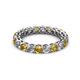 2 - Tiffany 3.00 mm Citrine and Lab Grown Diamond Eternity Band 