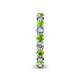 5 - Tiffany 3.00 mm Peridot and Lab Grown Diamond Eternity Band 