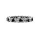 1 - Tiffany 3.00 mm Black and White Lab Grown Diamond Eternity Band 