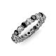 3 - Tiffany 3.00 mm Black and White Lab Grown Diamond Eternity Band 