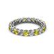 2 - Tiffany 3.00 mm Yellow and White Lab Grown Diamond Eternity Band 