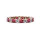 1 - Tiffany 3.00 mm Ruby and Lab Grown Diamond Eternity Band 