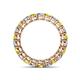 4 - Tiffany 3.00 mm Yellow Sapphire and Lab Grown Diamond Eternity Band 