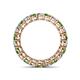 4 - Tiffany 3.00 mm Green Garnet and Lab Grown Diamond Eternity Band 