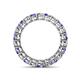 4 - Tiffany 3.00 mm Tanzanite and Lab Grown Diamond Eternity Band 