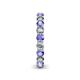 5 - Tiffany 3.00 mm Tanzanite and Lab Grown Diamond Eternity Band 