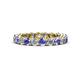 1 - Tiffany 3.00 mm Tanzanite and Lab Grown Diamond Eternity Band 