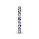 5 - Tiffany 3.00 mm Tanzanite and Lab Grown Diamond Eternity Band 
