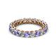 2 - Tiffany 3.00 mm Tanzanite and Lab Grown Diamond Eternity Band 