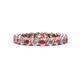 1 - Tiffany 3.00 mm Pink Tourmaline and Lab Grown Diamond Eternity Band 