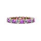 1 - Tiffany 3.00 mm Amethyst and Lab Grown Diamond Eternity Band 