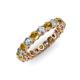 3 - Tiffany 3.00 mm Citrine and Lab Grown Diamond Eternity Band 