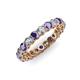 3 - Tiffany 3.00 mm Iolite and Lab Grown Diamond Eternity Band 