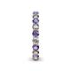 5 - Tiffany 3.00 mm Iolite and Lab Grown Diamond Eternity Band 