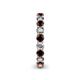 5 - Tiffany 3.00 mm Red Garnet and Lab Grown Diamond Eternity Band 