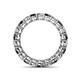 4 - Tiffany 3.00 mm Black and White Lab Grown Diamond Eternity Band 