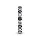 5 - Tiffany 3.00 mm Black and White Lab Grown Diamond Eternity Band 