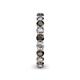 5 - Tiffany 3.00 mm Black and White Lab Grown Diamond Eternity Band 