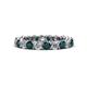 1 - Tiffany 3.00 mm London Blue Topaz and Lab Grown Diamond Eternity Band 