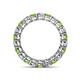 4 - Tiffany 3.00 mm Peridot and Lab Grown Diamond Eternity Band 