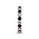 5 - Tiffany 3.00 mm Red Garnet and Lab Grown Diamond Eternity Band 
