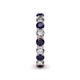 6 - Tiffany 3.40 mm Blue Sapphire and Lab Grown Diamond Eternity Band 