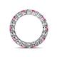 5 - Tiffany 3.40 mm Pink Sapphire and Lab Grown Diamond Eternity Band 