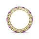 5 - Tiffany 3.40 mm Amethyst and Lab Grown Diamond Eternity Band 