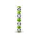 6 - Tiffany 3.40 mm Peridot and Lab Grown Diamond Eternity Band 