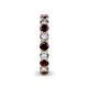 6 - Tiffany 3.40 mm Red Garnet and Lab Grown Diamond Eternity Band 