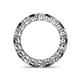 5 - Tiffany 3.40 mm Black and White Lab Grown Diamond Eternity Band 