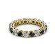 3 - Tiffany 3.40 mm Black and White Lab Grown Diamond Eternity Band 