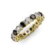 4 - Tiffany 3.40 mm Black and White Lab Grown Diamond Eternity Band 
