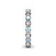 6 - Tiffany 3.40 mm Aquamarine and Lab Grown Diamond Eternity Band 