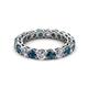 3 - Tiffany 3.40 mm Blue and White Lab Grown Diamond Eternity Band 