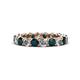 1 - Tiffany 3.40 mm London Blue Topaz and Lab Grown Diamond Eternity Band 