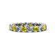 1 - Tiffany 3.00 ctw Yellow Diamond and Lab Grown Diamond (3.40 mm) Eternity Band 