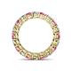5 - Tiffany 3.40 mm Pink Sapphire and Lab Grown Diamond Eternity Band 