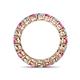5 - Tiffany 3.40 mm Pink Sapphire and Lab Grown Diamond Eternity Band 