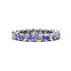 1 - Tiffany 3.40 mm Tanzanite and Lab Grown Diamond Eternity Band 
