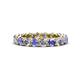 1 - Tiffany 3.40 mm Tanzanite and Lab Grown Diamond Eternity Band 