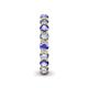 6 - Tiffany 3.40 mm Tanzanite and Lab Grown Diamond Eternity Band 
