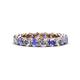 1 - Tiffany 3.40 mm Tanzanite and Lab Grown Diamond Eternity Band 