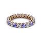3 - Tiffany 3.40 mm Tanzanite and Lab Grown Diamond Eternity Band 