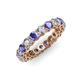 4 - Tiffany 3.40 mm Tanzanite and Lab Grown Diamond Eternity Band 