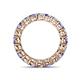 5 - Tiffany 3.40 mm Tanzanite and Lab Grown Diamond Eternity Band 
