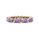 1 - Tiffany 3.40 mm Amethyst and Lab Grown Diamond Eternity Band 