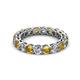 3 - Tiffany 3.40 mm Citrine and Lab Grown Diamond Eternity Band 